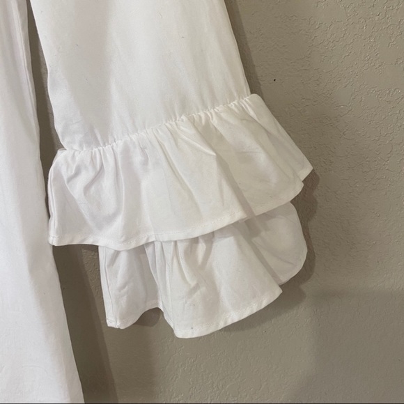 J. Crew Factory Double Ruffle Sleeve Blouse - Picture 5 of 8